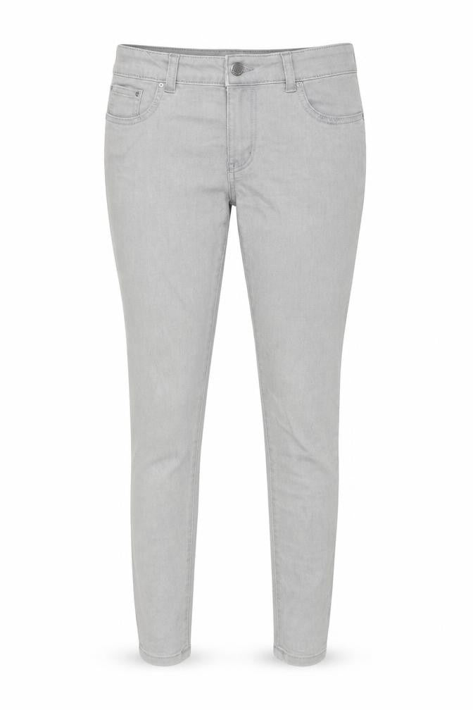 Denim & Co. Womens Grey Cotton Skinny Jeans Size 12 Regular Zip