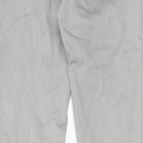 Denim & Co. Womens Grey Cotton Skinny Jeans Size 12 Regular Zip