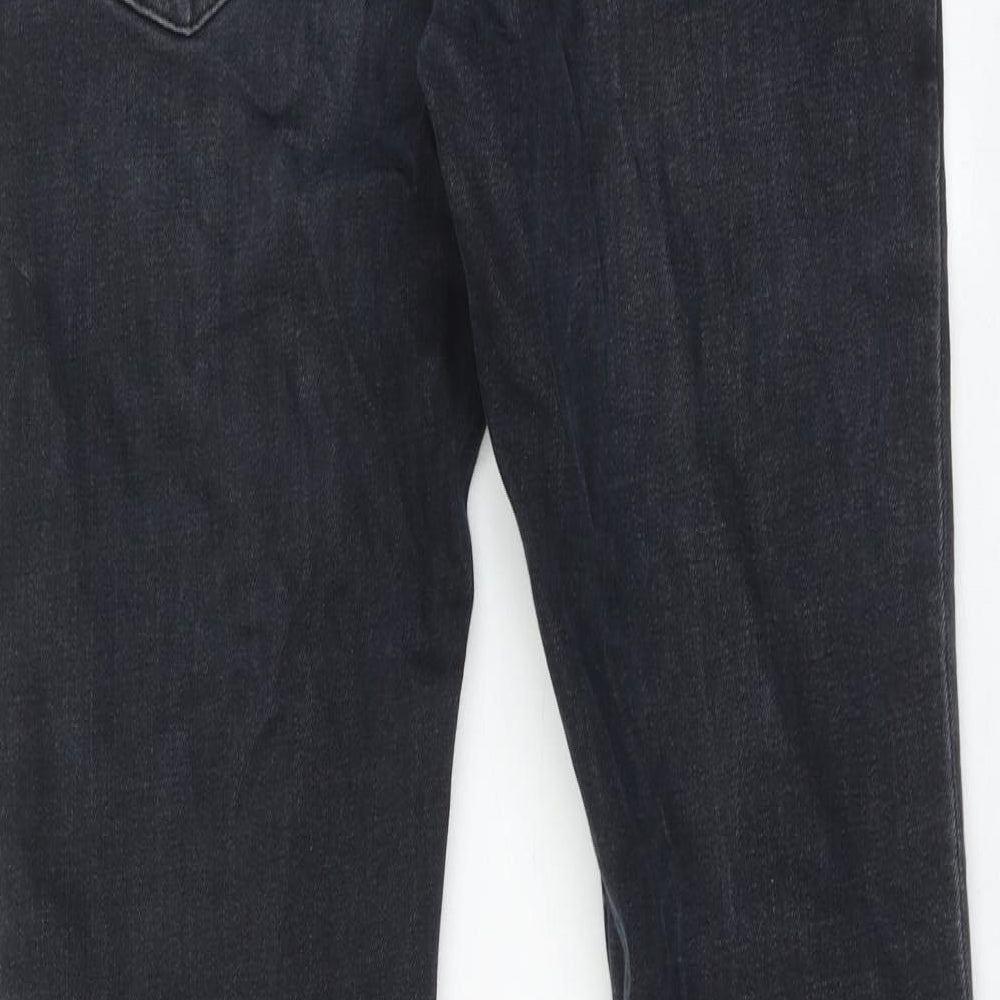Tommy Jeans Mens Black Cotton Straight Jeans Size 30 in L32 in Regular Zip