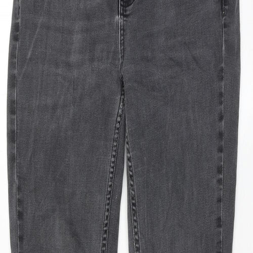 Warehouse Womens Black Cotton Skinny Jeans Size 12 Regular Zip