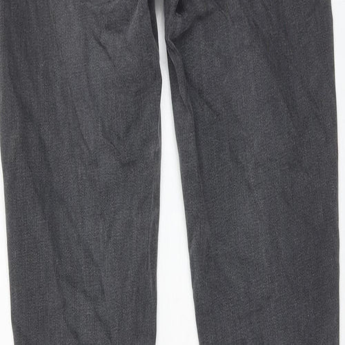 Warehouse Womens Black Cotton Skinny Jeans Size 12 Regular Zip