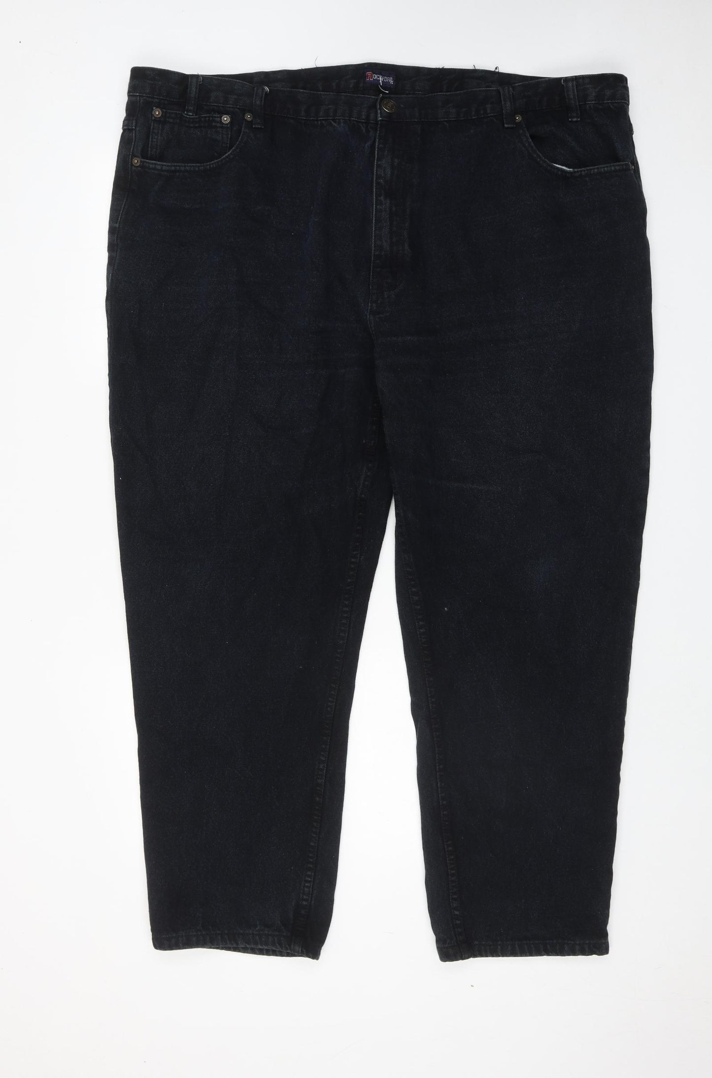 Rockford Mens Blue Cotton Straight Jeans Size 50 in L30 in Regular Zip