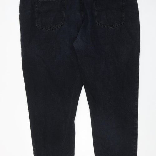 Rockford Mens Blue Cotton Straight Jeans Size 50 in L30 in Regular Zip