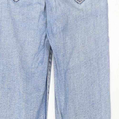 Zara Womens Blue Cotton Skinny Jeans Size 8 Regular Zip