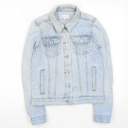 Warehouse Womens Blue Jacket Size 6 Button