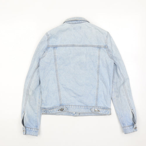 Warehouse Womens Blue Jacket Size 6 Button