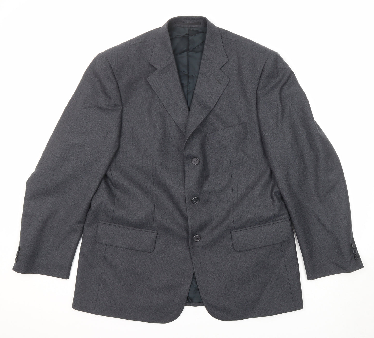 James Barry Mens Grey Wool Jacket Suit Jacket Size 42 Regular
