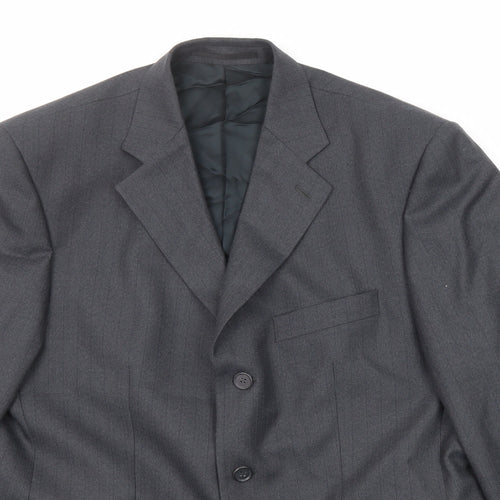 James Barry Mens Grey Wool Jacket Suit Jacket Size 42 Regular