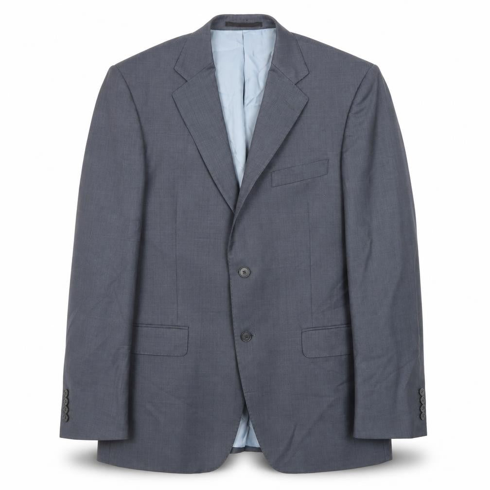 Front view of Marks & Spencer men’s grey wool jacket suit jacket, size 40, regular