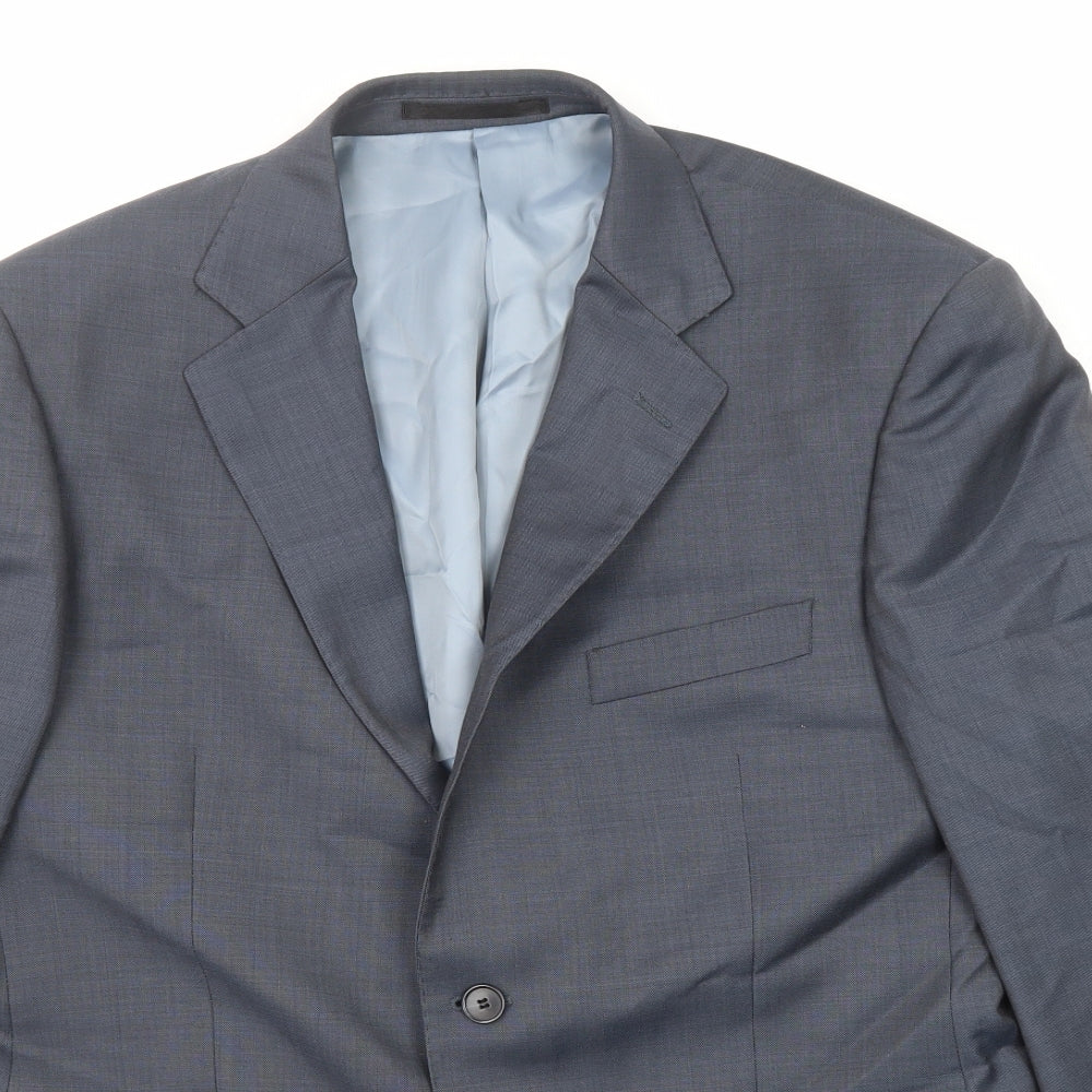 Marks and Spencer Mens Grey Wool Jacket Suit Jacket Size 40 Regular