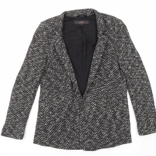 NEXT Womens Black Geometric Jacket Size 10
