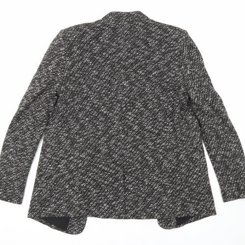 NEXT Womens Black Geometric Jacket Size 10