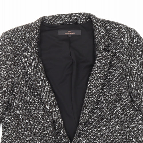 NEXT Womens Black Geometric Jacket Size 10