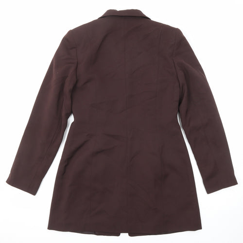 Debenhams Womens Brown Polyester Jacket Suit Jacket Size 10