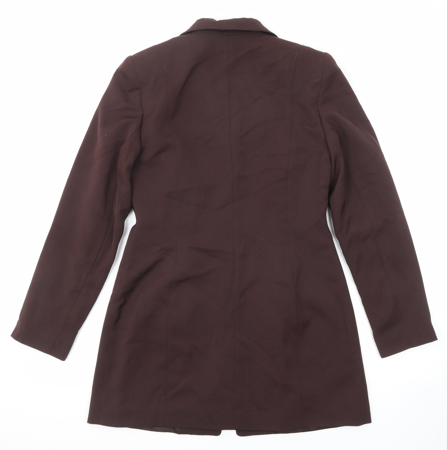 Debenhams Womens Brown Polyester Jacket Suit Jacket Size 10