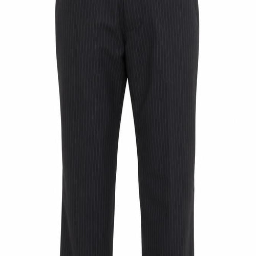 Burton Mens Black Striped Polyester Dress Pants Trousers Size 32 in Regular Zip