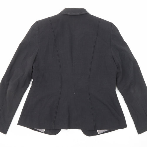 Marks and Spencer Womens Grey Polyester Jacket Blazer Size 14