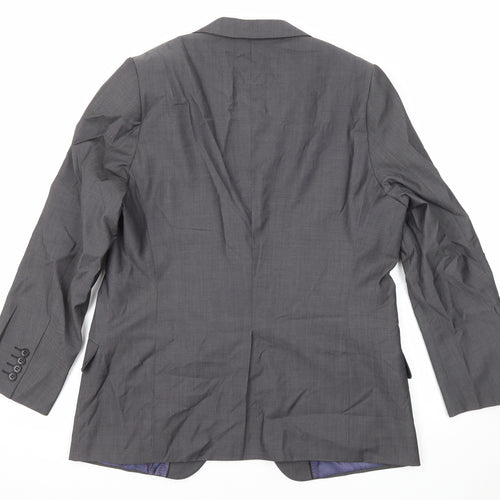 Marks and Spencer Mens Grey Polyester Jacket Suit Jacket Size 44 Regular