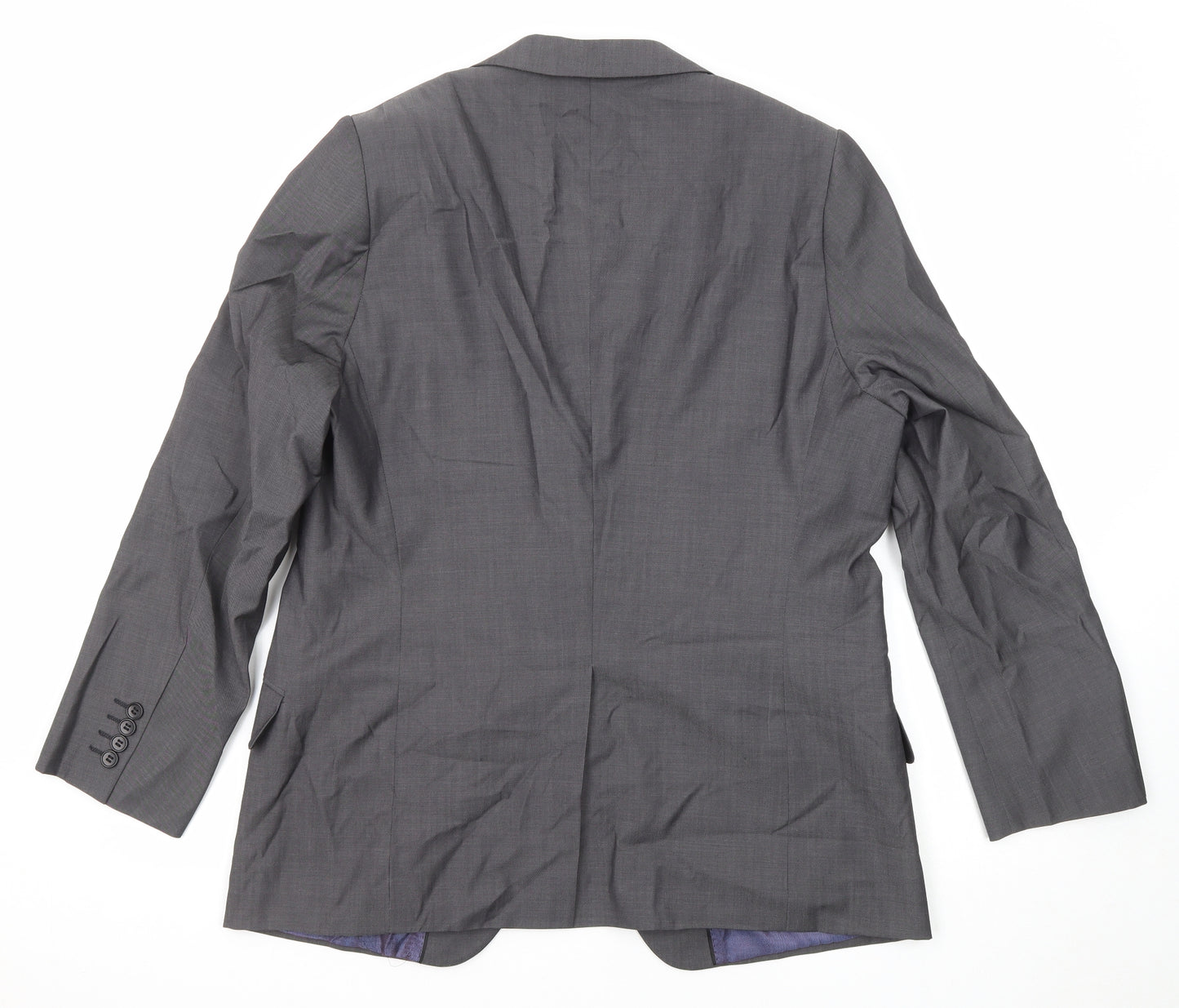 Marks and Spencer Mens Grey Polyester Jacket Suit Jacket Size 44 Regular