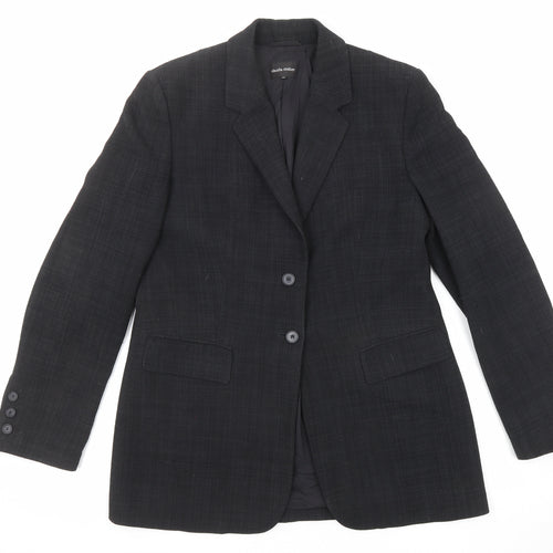 Claudia Strater Womens Black Polyester Jacket Suit Jacket Size 10