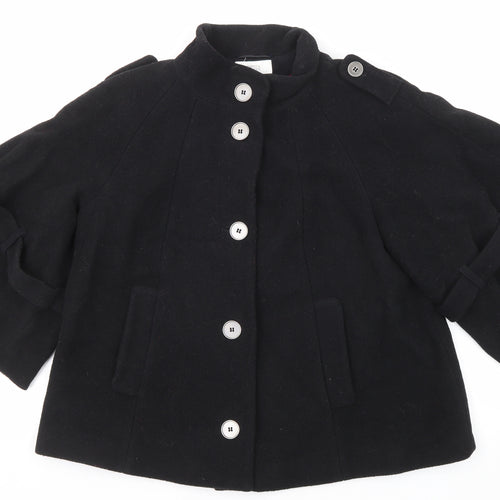 Marks and Spencer Womens Blue Jacket Size 14 Button