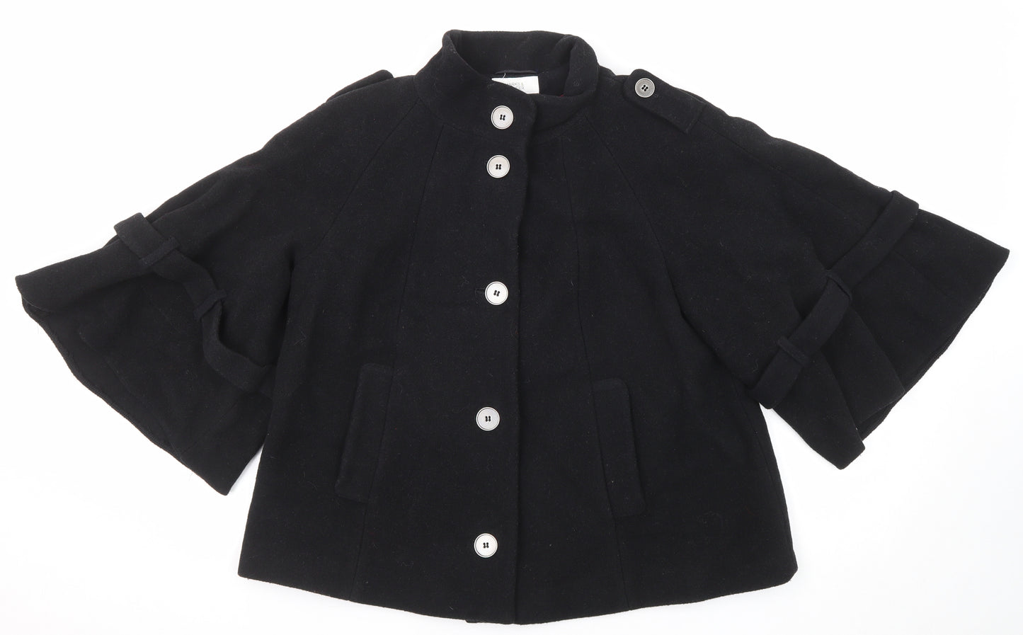Marks and Spencer Womens Blue Jacket Size 14 Button