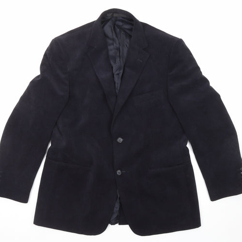 Marks and Spencer Mens Blue Polyester Jacket Suit Jacket Size 40 Regular