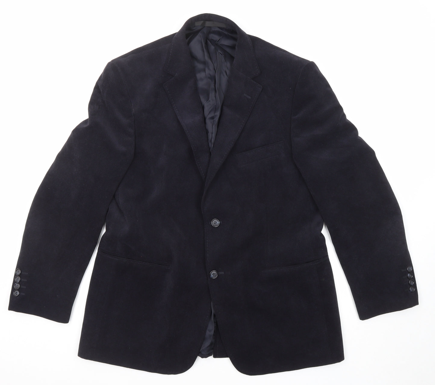 Marks and Spencer Mens Blue Polyester Jacket Suit Jacket Size 40 Regular