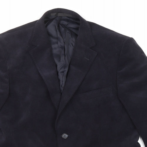 Marks and Spencer Mens Blue Polyester Jacket Suit Jacket Size 40 Regular