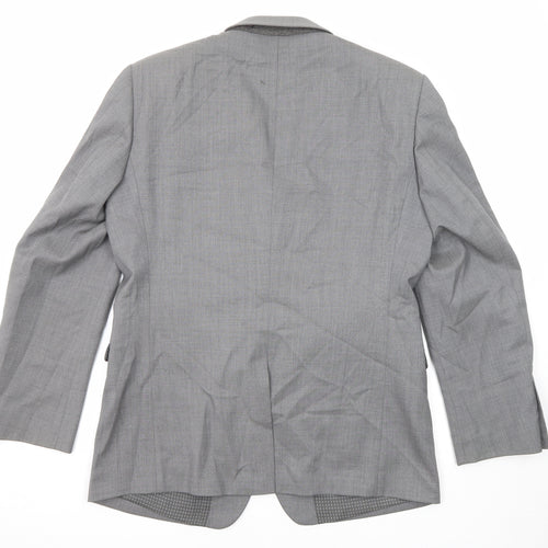 NEXT Mens Grey Wool Jacket Blazer Size 40 Regular