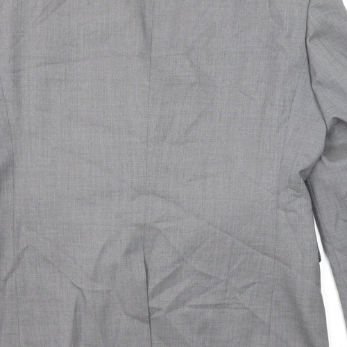 NEXT Mens Grey Wool Jacket Blazer Size 40 Regular