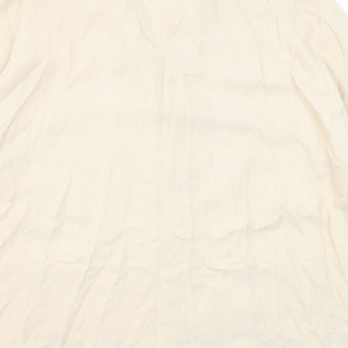 H&M Womens Beige Jacket Blazer Size M Button