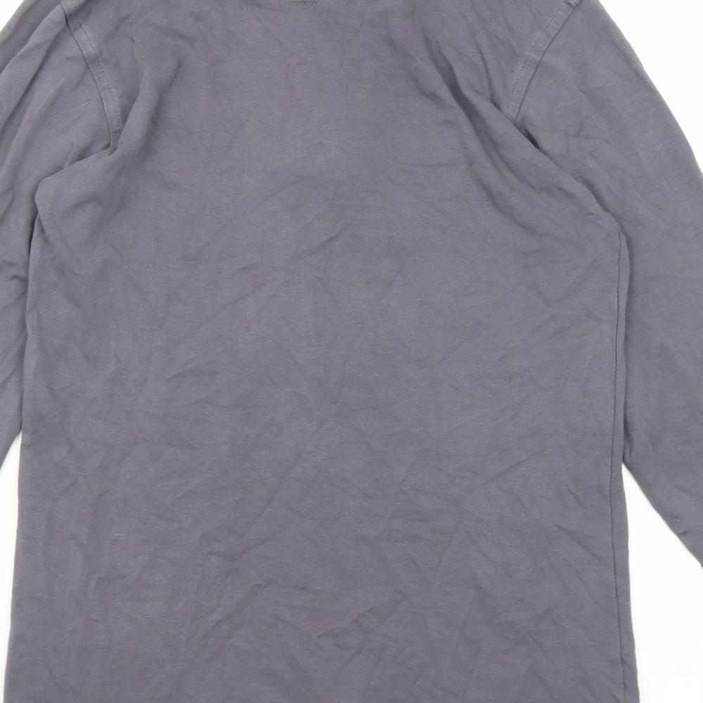Polo Ralph Lauren Mens Grey Cotton Polo Size S Collared Button