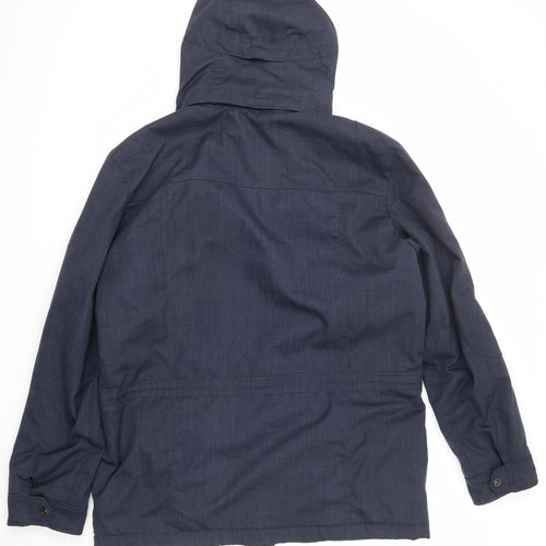 Exxtasy Mens Blue Windbreaker Jacket Size XL Zip