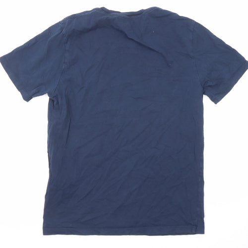Levi's Mens Blue Cotton T-Shirt Size S Round Neck