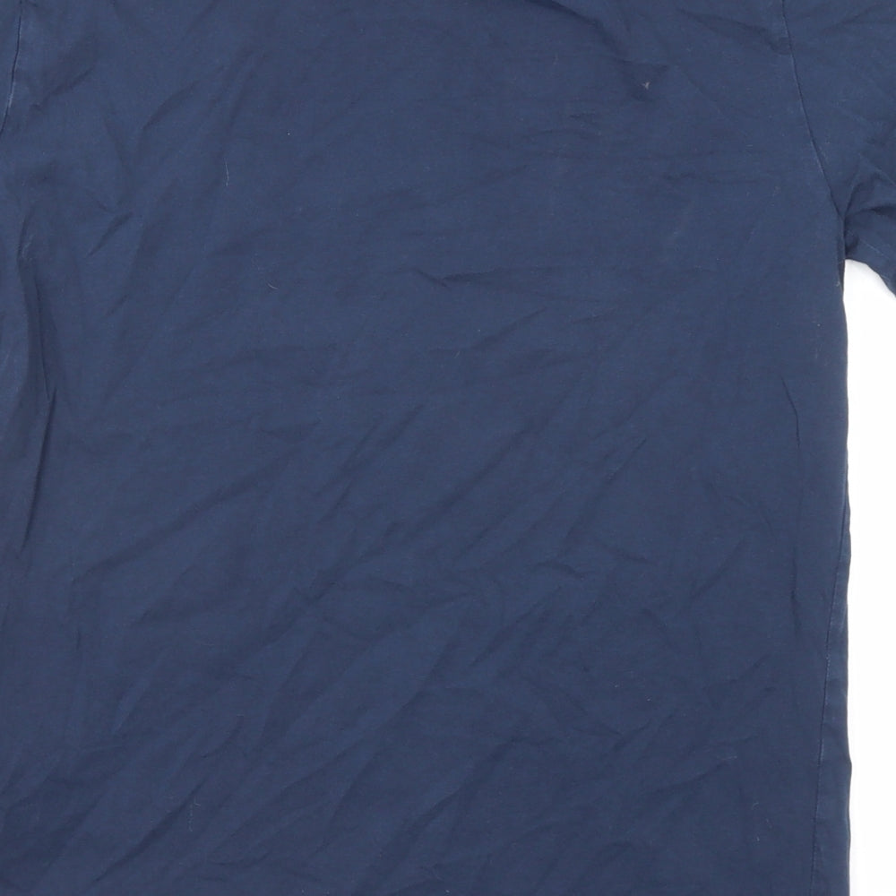 Levi's Mens Blue Cotton T-Shirt Size S Round Neck