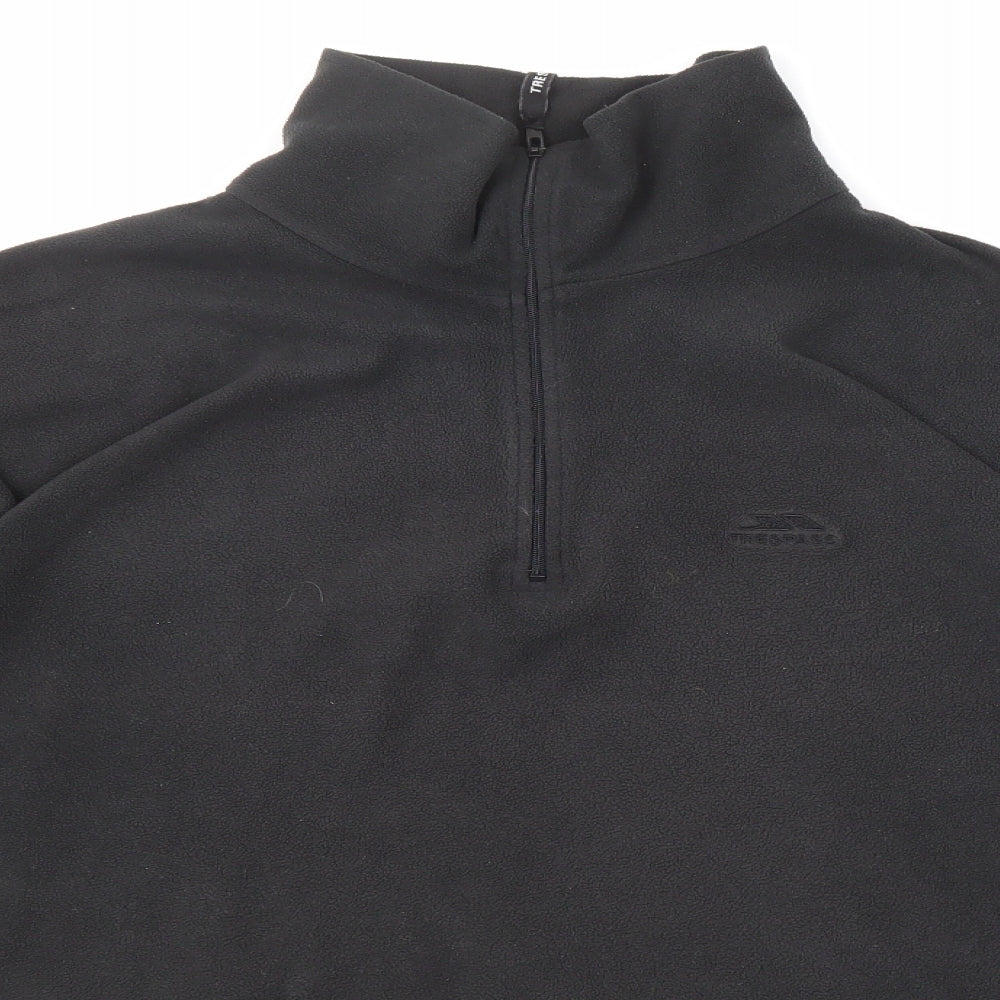 Trespass Mens Black Polyester Pullover Sweatshirt Size XL