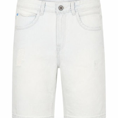 Deluxe Premium Denim Boys Blue Cotton Chino Shorts Size 11 Years Regular Zip