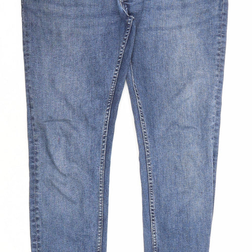 Denim & Co. Mens Blue Cotton Skinny Jeans Size 32 in L32 in Regular Zip