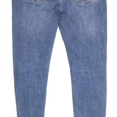 Denim & Co. Mens Blue Cotton Skinny Jeans Size 32 in L32 in Regular Zip