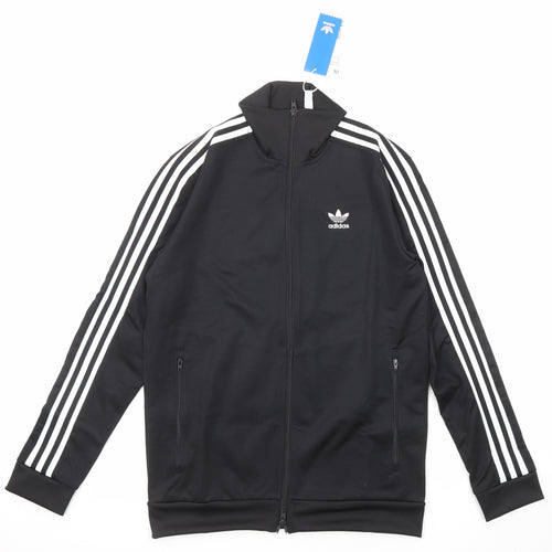 adidas Mens Black Jacket Size S Zip