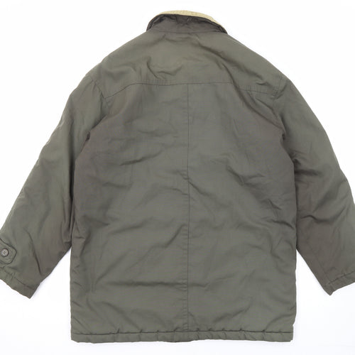 Greenwoods Mens Green Jacket Size S Zip