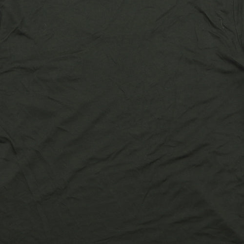 Red Herring Womens Green Viscose Basic T-Shirt Size 14 Round Neck