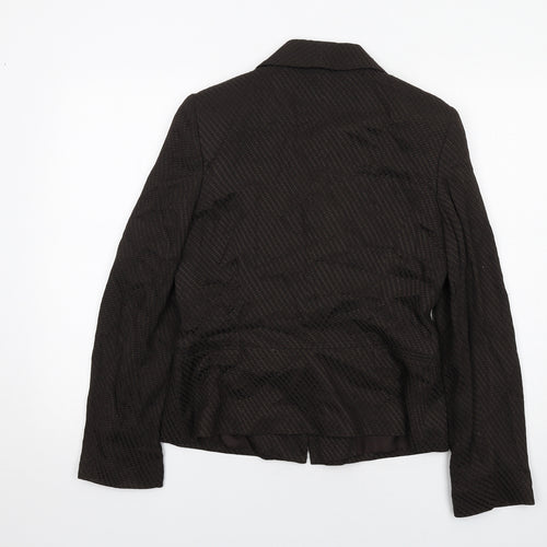 Kaliko Womens Brown Acetate Jacket Suit Jacket Size 12