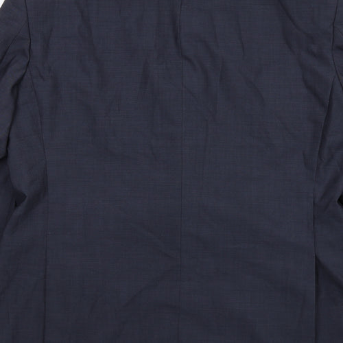 Howick Tailored Mens Blue Wool Jacket Suit Jacket Size 42 Regular