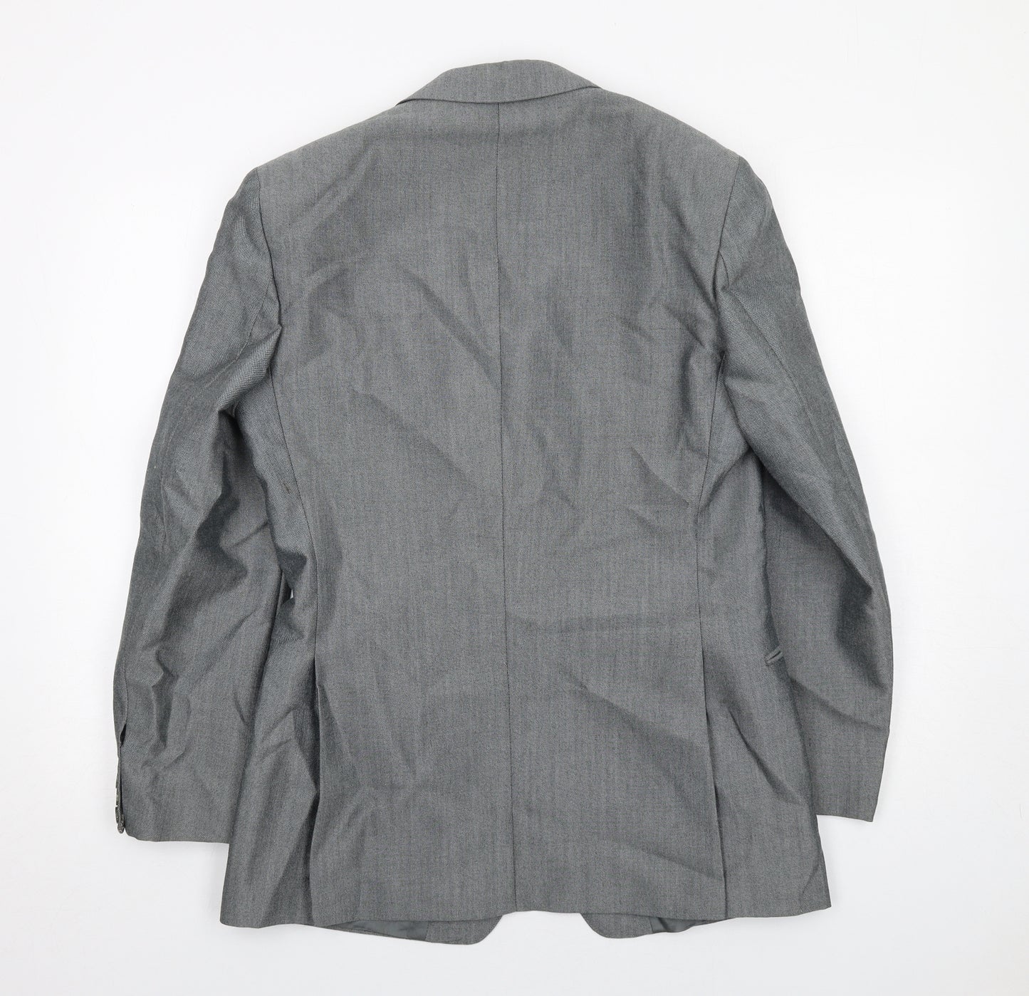 Aquatite Mens Grey Polyester Jacket Suit Jacket Size 40 Regular