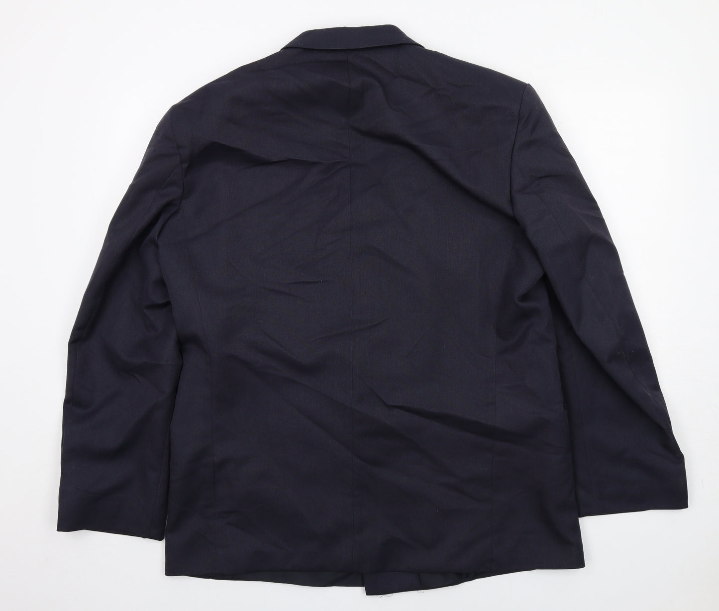 Classics Mens Blue Polyester Jacket Suit Jacket Size 44 Regular