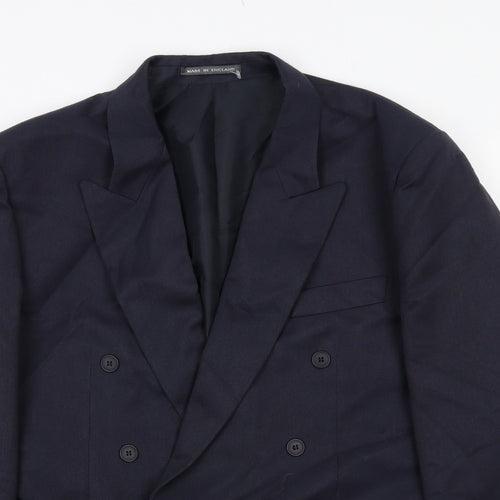 Classics Mens Blue Polyester Jacket Suit Jacket Size 44 Regular