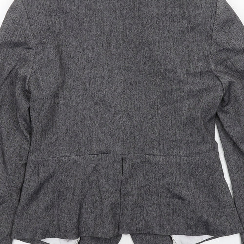 NEXT Womens Grey Polyester Jacket Suit Jacket Size 10