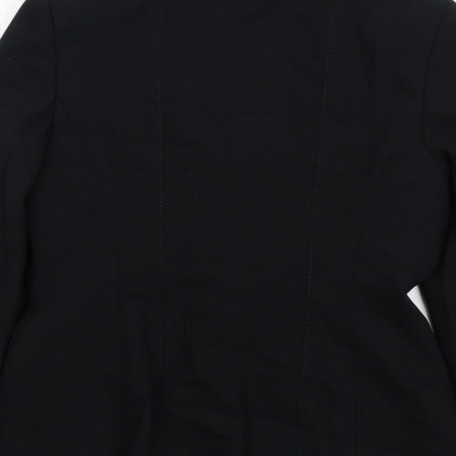 NEXT Womens Black Polyester Jacket Suit Jacket Size 12